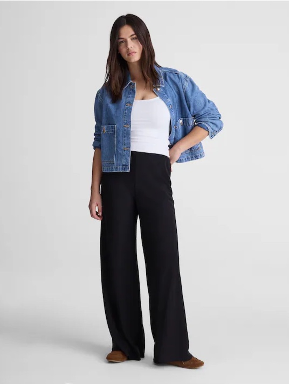 Madewell Pull-On Pants in Crepe • size medium • NWT • NY506